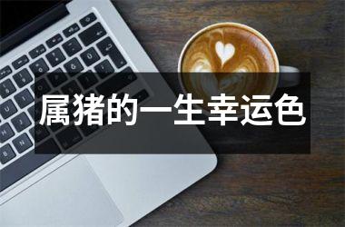属猪的一生幸运色