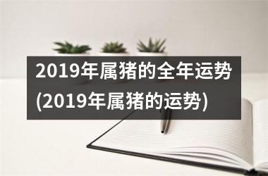 2019年属猪的全年运势(2019年属猪的运势)