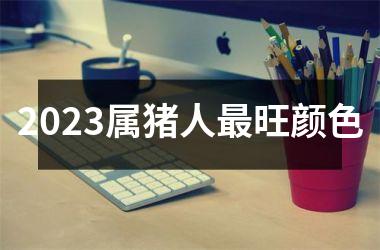 2025属猪人旺颜色