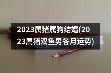 2025属猪属狗结婚(2025属猪双鱼男各月运势)