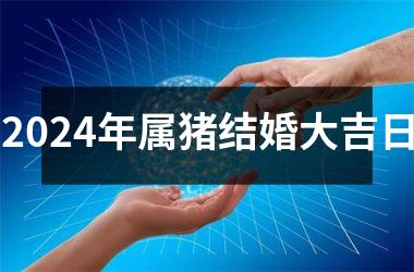 2024年属猪结婚大吉日