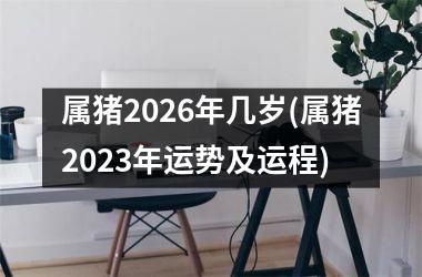 <h3>属猪2026年几岁(属猪2025年运势及运程)