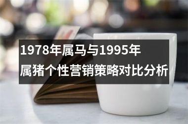 1978年属马与1995年属猪个性营销策略对比分析