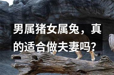 男属猪女属兔，真的适合做夫妻吗？