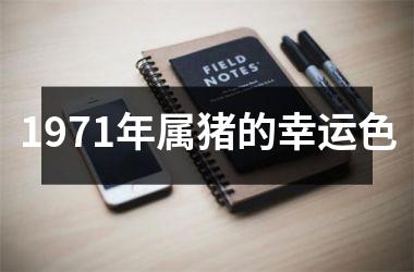 1971年属猪的幸运色