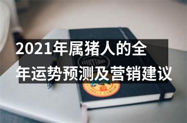 2025年属猪人的全年运势预测及营销建议