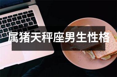 属猪天秤座男生性格