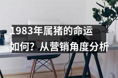 <h3>1983年属猪的命运如何？从营销角度分析