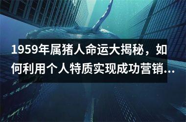 1959年属猪人命运大揭秘，如何利用个人特质实现成功营销？