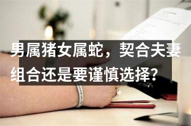 <h3>男属猪女属蛇，契合夫妻组合还是要谨慎选择？