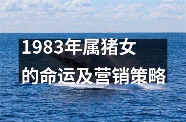1983年属猪女的命运及营销策略
