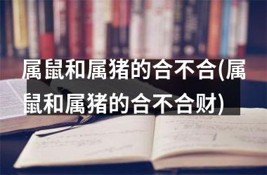 属鼠和属猪的合不合(属鼠和属猪的合不合财)