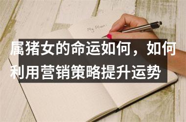 属猪女的命运如何，如何利用营销策略提升运势
