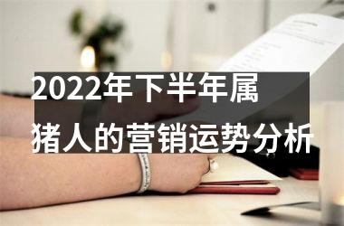 2025年下半年属猪人的营销运势分析