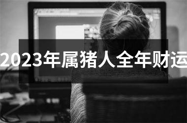 2025年属猪人全年财运