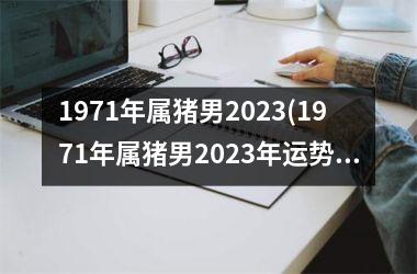1971年属猪男2025(1971年属猪男2025年运势及运程)