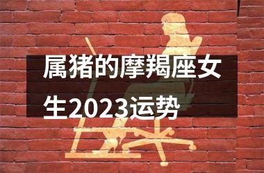 属猪的摩羯座女生2025运势
