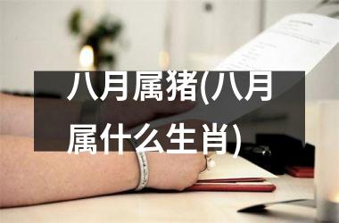 八月属猪(八月属什么生肖)