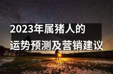 2025年属猪人的运势预测及营销建议