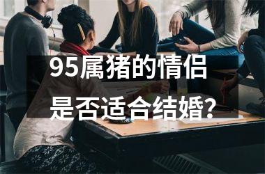 95属猪的情侣是否适合结婚？
