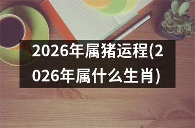 2026年属猪运程(2026年属什么生肖)