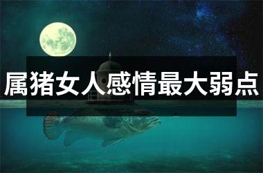 属猪女人感情大弱点