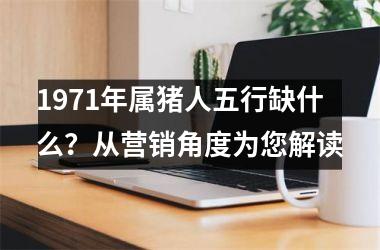 1971年属猪人五行缺什么？从营销角度为您解读