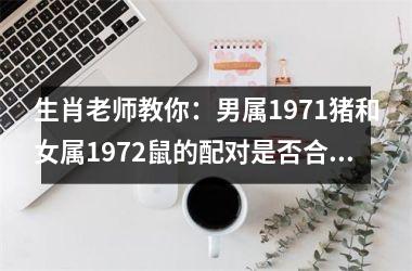 生肖老师教你：男属1971猪和女属1972鼠的配对是否合适？