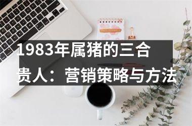 1983年属猪的三合贵人：营销策略与方法