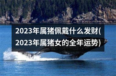 2025年属猪佩戴什么发财(2025年属猪女的全年运势)