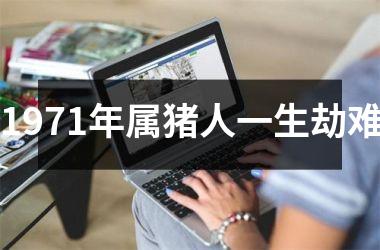 1971年属猪人一生劫难