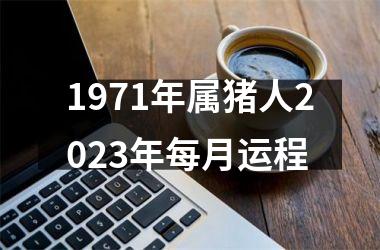 1971年属猪人2025年每月运程