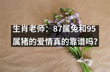 生肖老师：87属兔和95属猪的爱情真的靠谱吗？