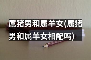 属猪男和属羊女(属猪男和属羊女相配吗)