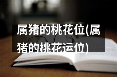 属猪的桃花位(属猪的桃花运位)