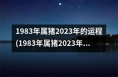 1983年属猪2025年的运程(1983年属猪2025年运势)
