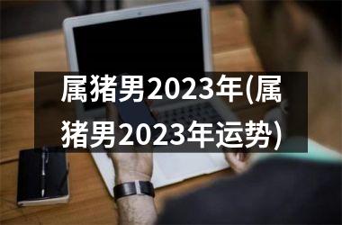 属猪男2023年(属猪男2023年运势)