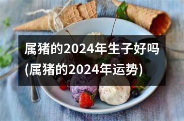 属猪的2024年生子好吗(属猪的2024年运势)