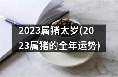 2023属猪太岁(2023属猪的全年运势)