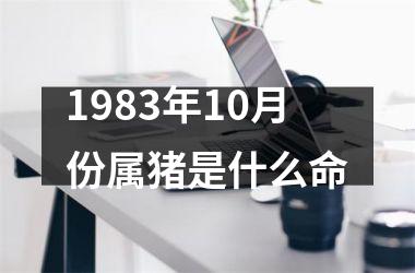 1983年10月份属猪是什么命