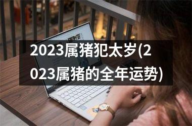 2023属猪犯太岁(2023属猪的全年运势)