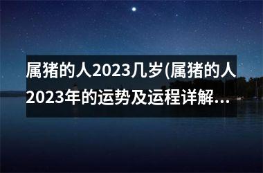 属猪的人2025几岁(属猪的人2025年的运势及运程详解)
