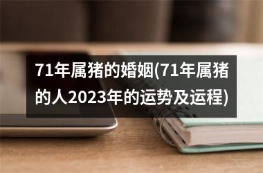 71年属猪的婚姻(71年属猪的人2025年的运势及运程)