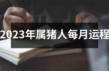 2025年属猪人每月运程