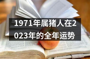 1971年属猪人在2025年的全年运势