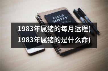 1983年属猪的每月运程(1983年属猪的是什么命)