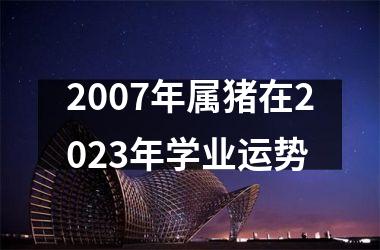 2007年属猪在2025年学业运势