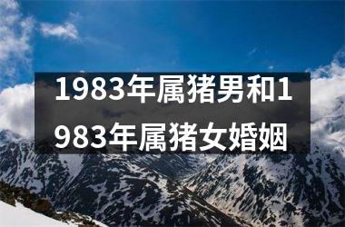 <h3>1983年属猪男和1983年属猪女婚姻