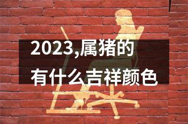 2025,属猪的有什么吉祥颜色