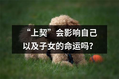 <h3>“上契”会影响自己以及子女的命运吗？